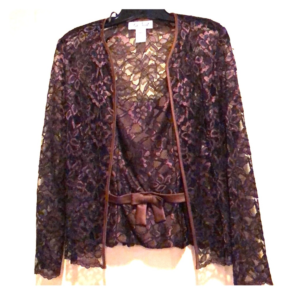 LaNuit Lace Blouse/Jacket Size 10